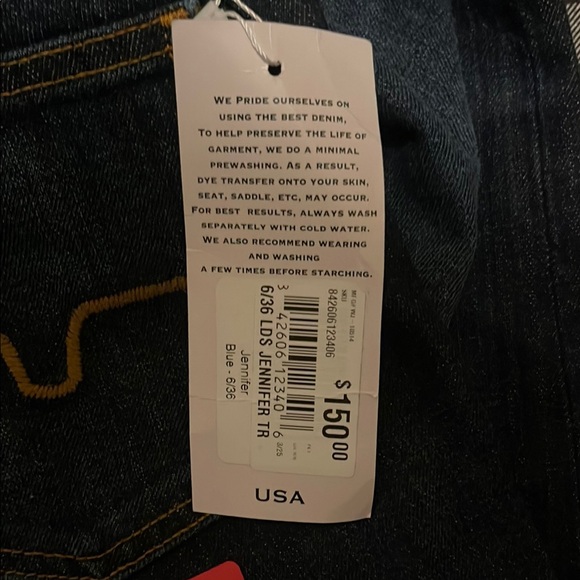 Kimes Ranch Flare Jeans in Blue and Yellow - Picture 3 of 4